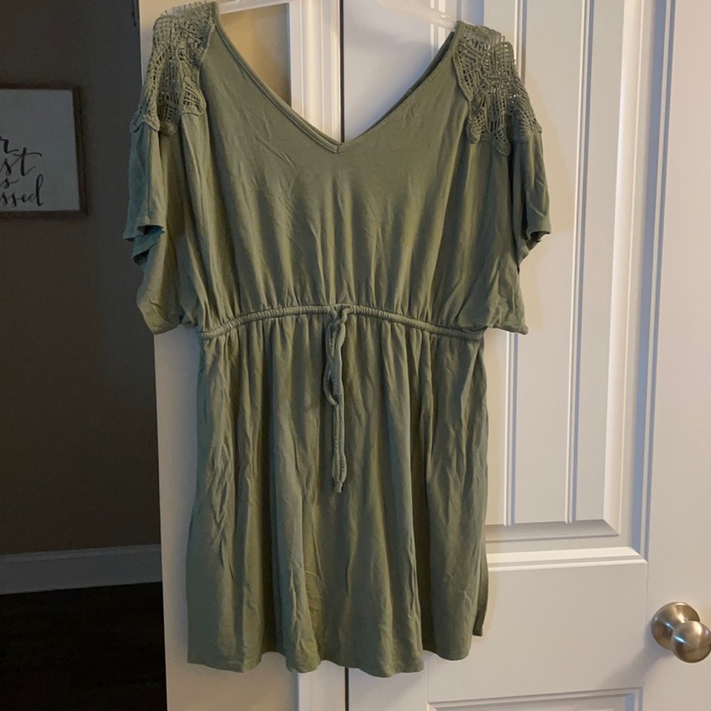 Maternity crochet top